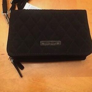 Vera Bradley RFID 3 In 1 Crossbody Classic Black NWT